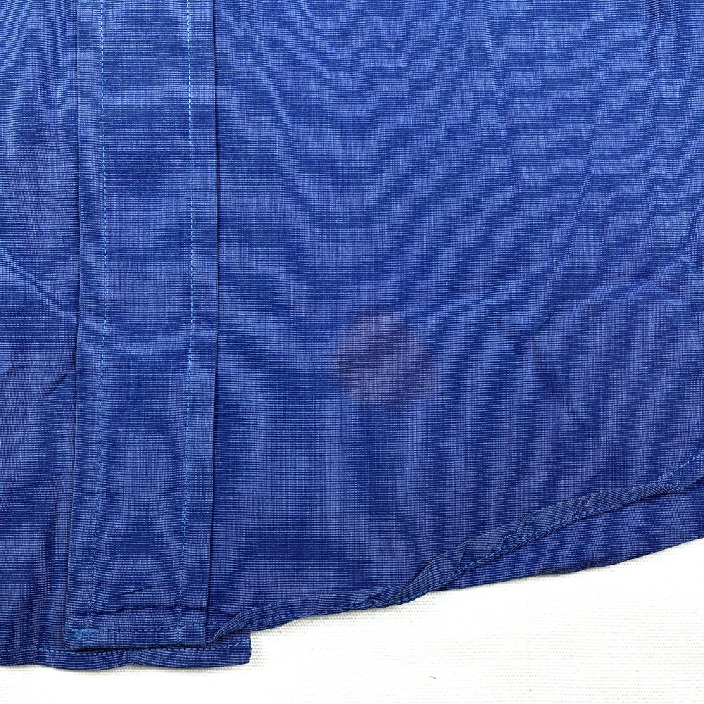 Brooks Brothers Makers Shirt Mens 16.5 - 36 Dark Blue Chambray Ivy USA VTG - Picture 11 of 14